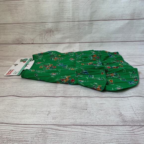 Boots & Barkley Green Floral Pet Dog Dress Size Medium Up to 40lbs - Picture 8 of 12